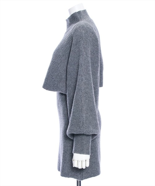 clear(クリア)の「レイヤードニットミニワンピース(ニット/セーター・レディース・杢グレー/グレイッシュベージュ・F)」の10枚目の写真