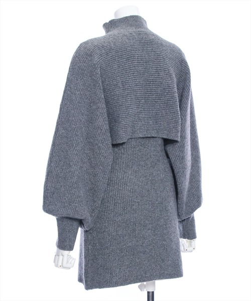 clear(クリア)の「レイヤードニットミニワンピース(ニット/セーター・レディース・杢グレー/グレイッシュベージュ・F)」の11枚目の写真