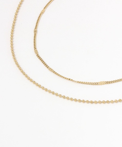 LEPSIM（レプシィム）の「【入卒式／セレモニー】ステンレス２連ネックレス　993089（ネックレス・レディース・ゴールド系その他/ゴールド系その他2/ゴールド・ONE SIZE）」の9枚目の写真