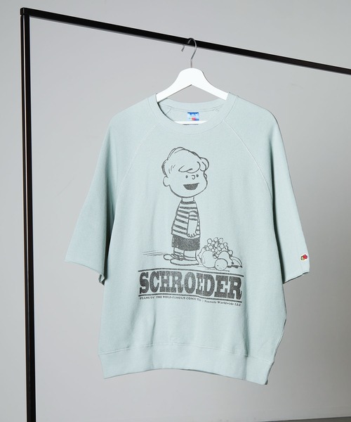 FRUIT OF THE LOOM×スヌーピー甘編み裏毛Tシャツ（Tシャツ