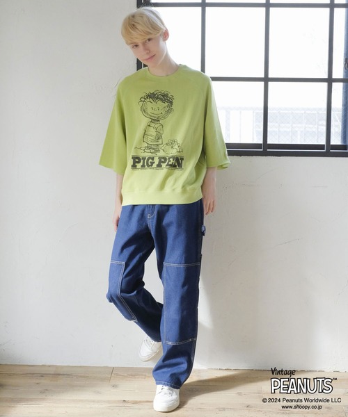 FRUIT OF THE LOOM(フルーツオブザルーム)の「FRUIT OF THE LOOM×スヌーピー甘編み裏毛Tシャツ / コラボ / ピーナッツ / スヌーピー / 半袖 / プリント / カジュアル / ユニセックス(Tシャツ/カットソー・メンズ・C/A/E/D/B・L/M/S)」の19枚目の写真