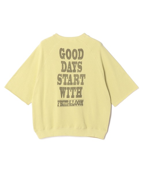 フルーツオブザルーム FRUIT OF THE LOOM×スヌーピー甘編み裏毛Tシャツ 2024春 新作 厚手 厚地 メンズ レディース ユニセックス 春夏 秋冬 贈り物 プレゼント FRUIT OF THE LOOM×スヌーピー甘編み裏毛Tシャツ（Tシャツ