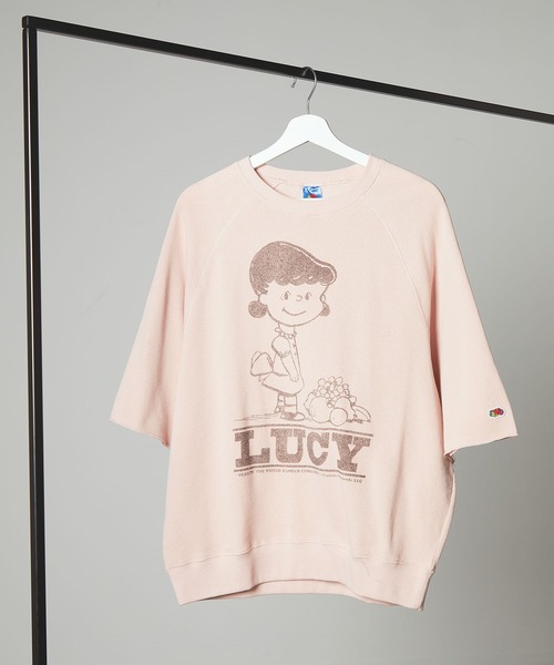 フルーツオブザルーム FRUIT OF THE LOOM×スヌーピー甘編み裏毛Tシャツ 2024春 新作 厚手 厚地 メンズ レディース ユニセックス 春夏 秋冬 贈り物 プレゼント FRUIT OF THE LOOM×スヌーピー甘編み裏毛Tシャツ（Tシャツ