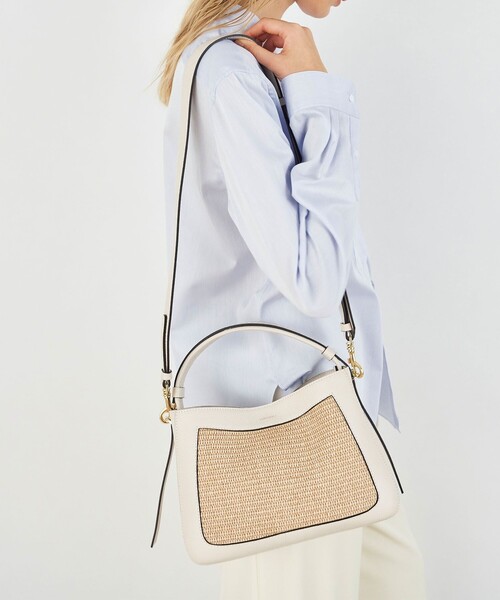 LORISTELLA（ロリステッラ）の「LORISTELLA ARLET コンビハンドバッグ（バックパック/リュック・レディース・グリーン系その他/ライトベージュ・FREE）」の13枚目の写真