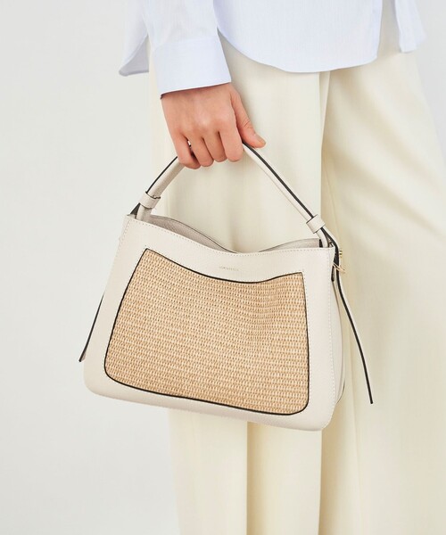 LORISTELLA（ロリステッラ）の「LORISTELLA ARLET コンビハンドバッグ（バックパック/リュック・レディース・グリーン系その他/ライトベージュ・FREE）」の5枚目の写真