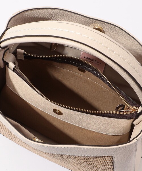 LORISTELLA（ロリステッラ）の「LORISTELLA ARLET コンビハンドバッグ（バックパック/リュック・レディース・グリーン系その他/ライトベージュ・FREE）」の6枚目の写真