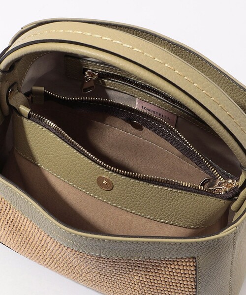 LORISTELLA（ロリステッラ）の「LORISTELLA ARLET コンビハンドバッグ（バックパック/リュック・レディース・グリーン系その他/ライトベージュ・FREE）」の8枚目の写真