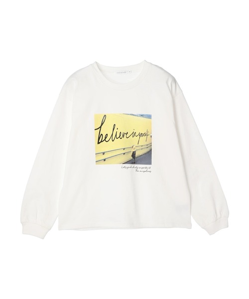 AMERICAN HOLIC(アメリカンホリック)の「Stand still 転写カットプルオーバー(Tシャツ/カットソー・レディース・B/C/A・L/M)」の4枚目の写真
