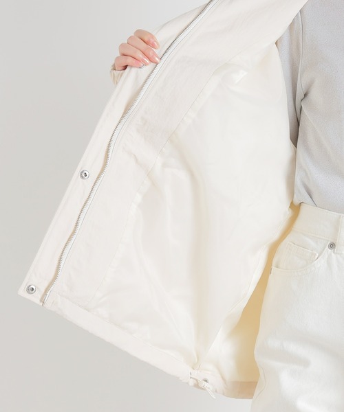 Honeys（ハニーズ）の「撥水加工スタンドブルゾン（ブルゾン・レディース・グレー/カーキ/ブラック/アイボリー・S/L/M）」の8枚目の写真