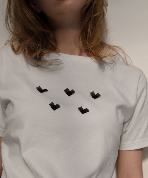 WILLFULLY（ウィルフリー）の「organdy heart T-shirt（Tシャツ/カットソー・レディース・ブルー系その他/オートミール/ブラック/ホワイト・FREE）」の8枚目の写真