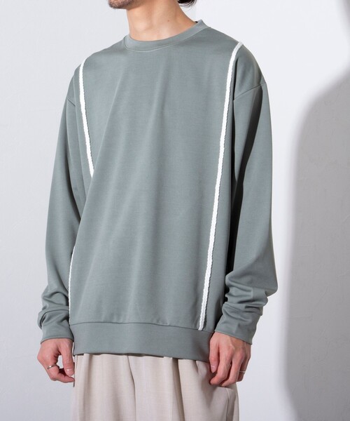 GLOSTER(グロスター)の「【GLOSTER/グロスター】ハンドステッチ ポンチ長袖Tシャツ ロンT(Tシャツ/カットソー・メンズ・ミント/ホワイト/ブラック・S/M/L)」の10枚目の写真
