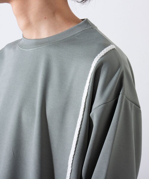 GLOSTER(グロスター)の「【GLOSTER/グロスター】ハンドステッチ ポンチ長袖Tシャツ ロンT(Tシャツ/カットソー・メンズ・ミント/ホワイト/ブラック・S/M/L)」の15枚目の写真