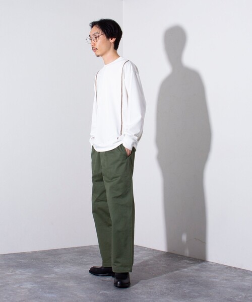 GLOSTER(グロスター)の「【GLOSTER/グロスター】ハンドステッチ ポンチ長袖Tシャツ ロンT(Tシャツ/カットソー・メンズ・ミント/ホワイト/ブラック・S/M/L)」の16枚目の写真