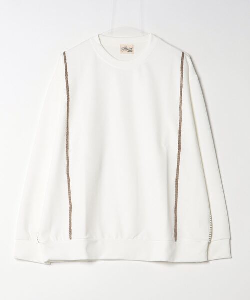 GLOSTER(グロスター)の「【GLOSTER/グロスター】ハンドステッチ ポンチ長袖Tシャツ ロンT(Tシャツ/カットソー・メンズ・ミント/ホワイト/ブラック・S/M/L)」の4枚目の写真
