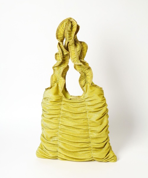 LEPSIM（レプシィム）の「ラメフリルハンドルトート　105943（トートバッグ・レディース・イエロー/ブラック/ブルー/シルバー・ONE SIZE）」の9枚目の写真