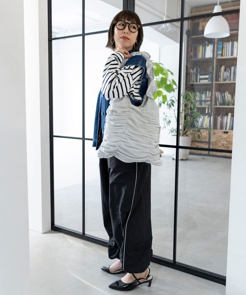 LEPSIM（レプシィム）の「ラメフリルハンドルトート　105943（トートバッグ・レディース・イエロー/ブラック/ブルー/シルバー・ONE SIZE）」の18枚目の写真