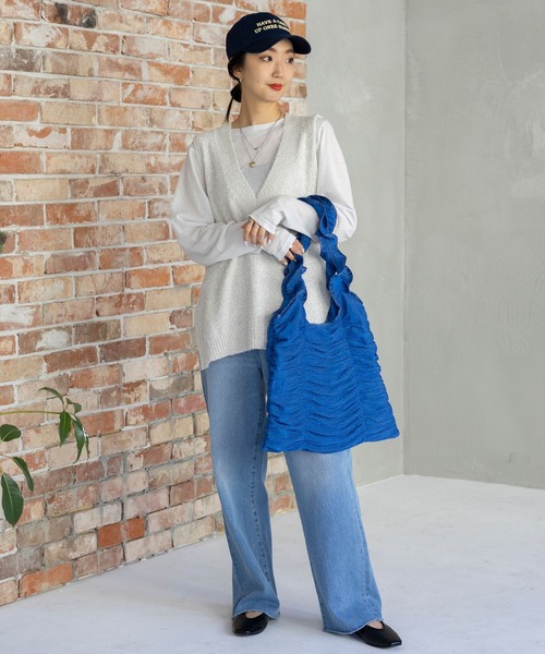 LEPSIM（レプシィム）の「ラメフリルハンドルトート　105943（トートバッグ・レディース・イエロー/ブラック/ブルー/シルバー・ONE SIZE）」の13枚目の写真