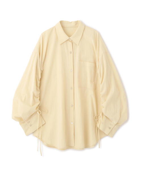 FREE'S MART（フリーズマート）の「◆袖シャーリングオーバーシャツ（シャツ/ブラウス・レディース・ブルー/ホワイト/イエロー・FREE）」の21枚目の写真