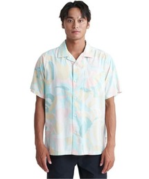 90s QUICKSILVER ボックスカット 開襟 チェック 半袖シャツ 90s QUICKSILVER ボックスカット 開襟 チェック 半袖シャツ