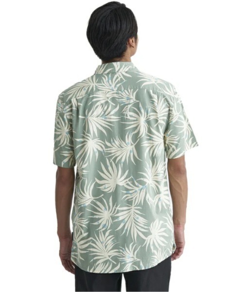 Quiksilver（クイックシルバー）の「BEACH CLUB CASUAL SS/クイックシルバー半袖総柄シャツ（シャツ/ブラウス・メンズ・ブラック/カーキ/ブルー/グリーン/ブルー系その他/グリーン系その他/ブルー系その他4・LARGE/MEDIUM/SMALL/X-LARGE）」の14枚目の写真