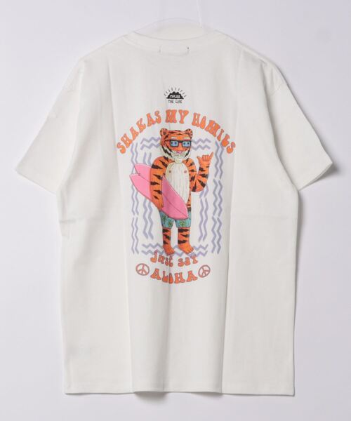 MULGA（モルガ）の「MULGA THE LIFE アニマルメンズTシャツ（Tシャツ/カットソー・メンズ・チャコール/ベージュ/カーキ/イエロー/ホワイト/フレッシュイエロー/ライトベージュ/ブラック・FREE）」の13枚目の写真