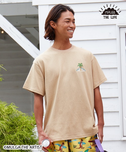 MULGA（モルガ）の「MULGA THE LIFE アニマルメンズTシャツ（Tシャツ/カットソー・メンズ・チャコール/ベージュ/カーキ/イエロー/ホワイト/フレッシュイエロー/ライトベージュ/ブラック・FREE）」の19枚目の写真