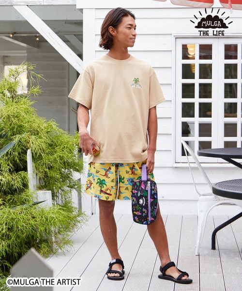 MULGA（モルガ）の「MULGA THE LIFE アニマルメンズTシャツ（Tシャツ/カットソー・メンズ・チャコール/ベージュ/カーキ/イエロー/ホワイト/フレッシュイエロー/ライトベージュ/ブラック・FREE）」の20枚目の写真