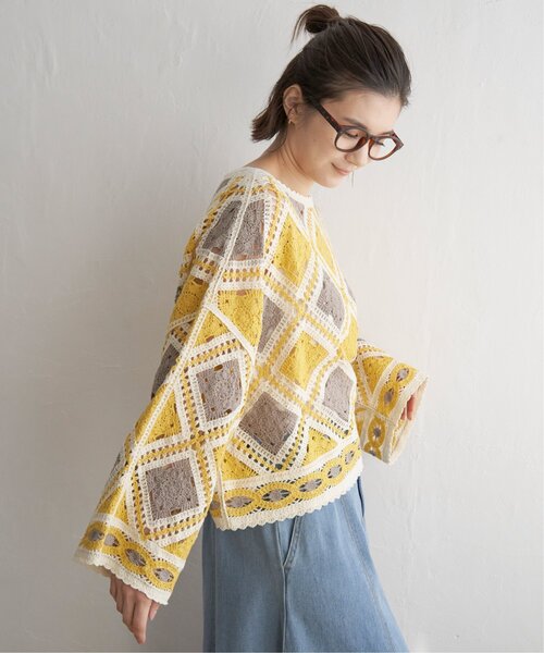 新品未使用♥オズモーシス　レースモチーフプルオーバー OSMOSIS loaf | 着用model ozawa 158cm @osmosis.ozawa 【紹介