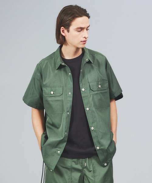 TAION(タイオン)の「【TAION / タイオン】MILITARY HALF SLEEVE SHIRTS(シャツ/ブラウス・メンズ・ブラック/カーキ/ダークネイビー・M/XL/L)」の3枚目の写真