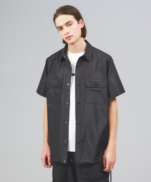 TAION(タイオン)の「【TAION / タイオン】MILITARY HALF SLEEVE SHIRTS(シャツ/ブラウス・メンズ・ブラック/カーキ/ダークネイビー・M/XL/L)」の6枚目の写真