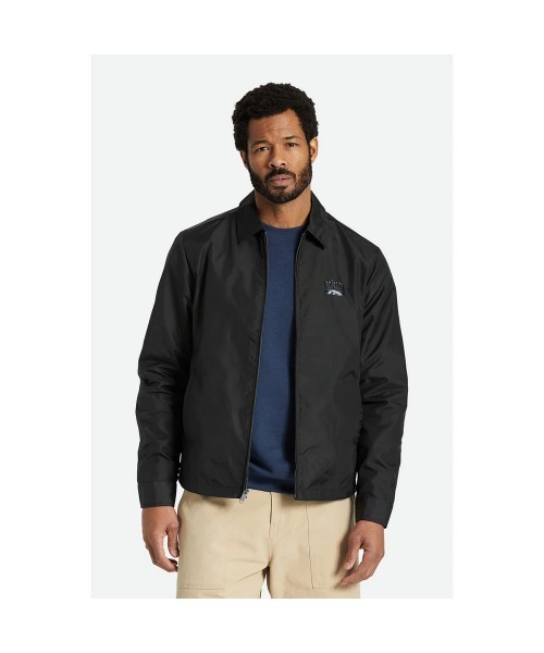 BRIXTON（ブリクストン）の「【BRIXTON】UTOPIA VINTAGE NYLON JKT（ナイロンジャケット・メンズ・ブラック・LARGE/MEDIUM）」の5枚目の写真