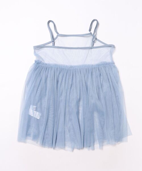 SPINNS（スピンズ）の「チュールミニキャミワンピース/無地（キャミソール・レディース・ラベンダー/ライトグレー/ブラック/ナチュラル/ブルー・ONESIZE）」の6枚目の写真