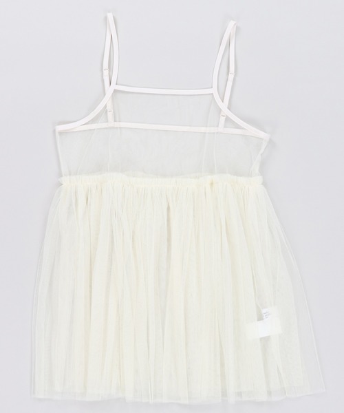 SPINNS（スピンズ）の「チュールミニキャミワンピース/無地（キャミソール・レディース・ラベンダー/ライトグレー/ブラック/ナチュラル/ブルー・ONESIZE）」の14枚目の写真