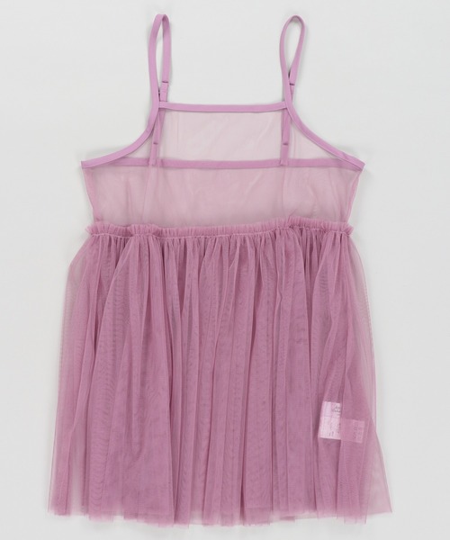 SPINNS（スピンズ）の「チュールミニキャミワンピース/無地（キャミソール・レディース・ラベンダー/ライトグレー/ブラック/ナチュラル/ブルー・ONESIZE）」の17枚目の写真