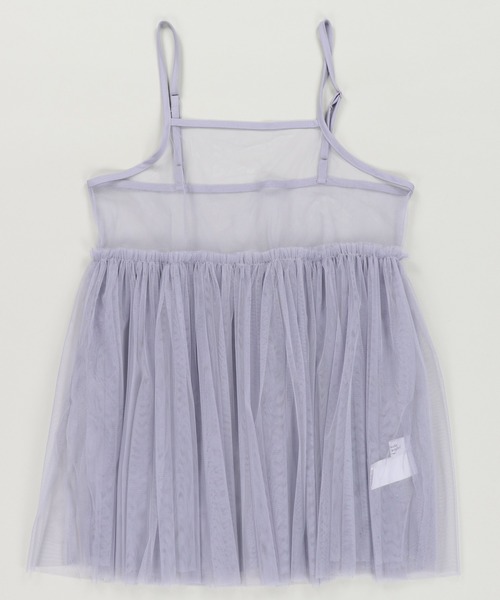 SPINNS（スピンズ）の「チュールミニキャミワンピース/無地（キャミソール・レディース・ラベンダー/ライトグレー/ブラック/ナチュラル/ブルー・ONESIZE）」の18枚目の写真