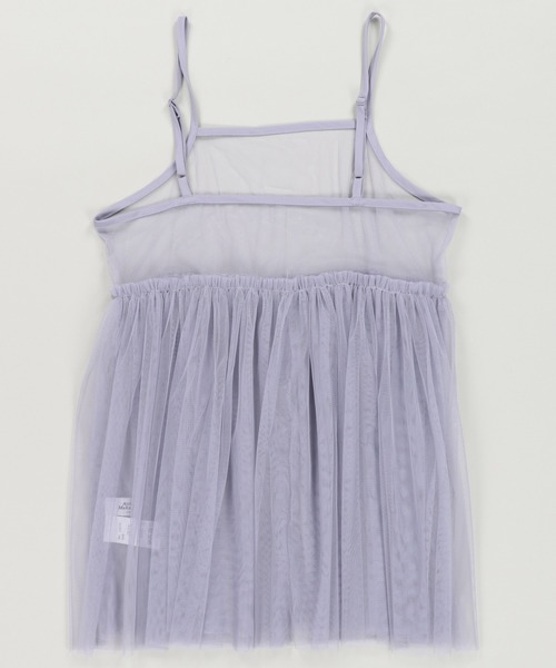 SPINNS（スピンズ）の「チュールミニキャミワンピース/無地（キャミソール・レディース・ラベンダー/ライトグレー/ブラック/ナチュラル/ブルー・ONESIZE）」の19枚目の写真
