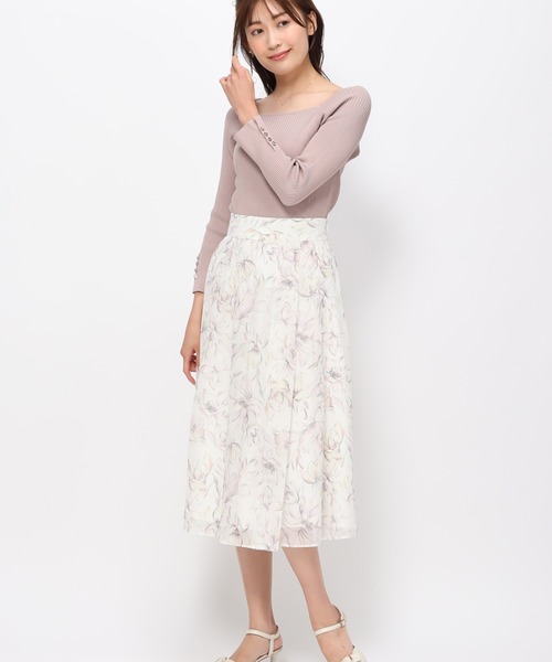 MISCH MASCH(ミッシュマッシュ)の「スクエアリブ切替ニット/MM418309(ニット/セーター・レディース・ネイビー/ベージュ/グリーン/ピンク/ホワイト・S/M)」の14枚目の写真