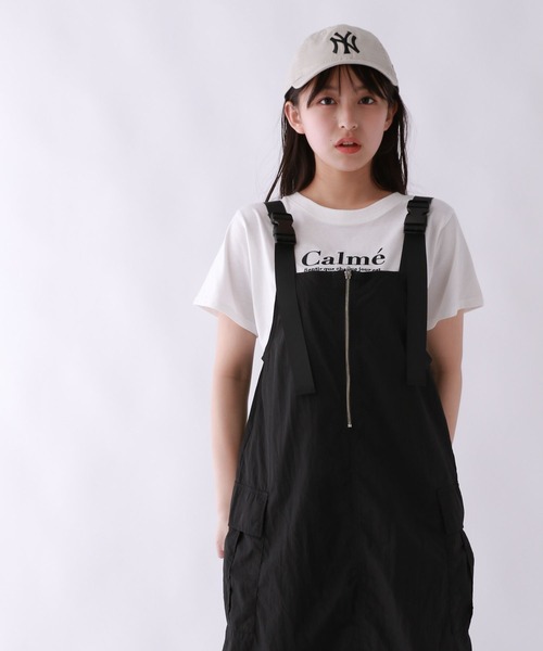 repipi armario（レピピ アルマリオ）の「Zipperカーゴジャンスカ（ジャンパースカート・キッズ・チャコールグレー/ブラック・SMALL/LARGE/MEDIUM）」の3枚目の写真