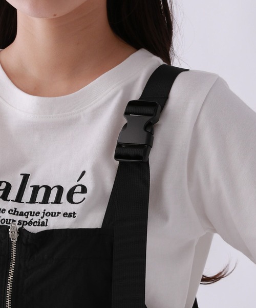 repipi armario（レピピ アルマリオ）の「Zipperカーゴジャンスカ（ジャンパースカート・キッズ・チャコールグレー/ブラック・SMALL/LARGE/MEDIUM）」の9枚目の写真