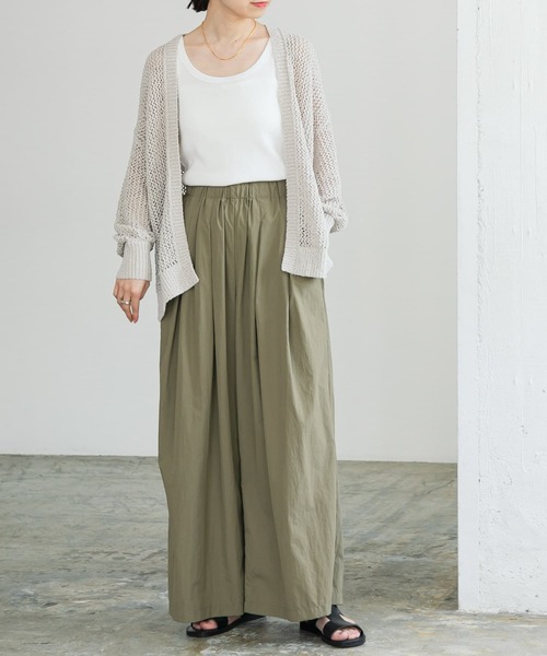 URBAN RESEARCH（アーバンリサーチ）の「透かし柄ガウンカーディガン（カーディガン/ボレロ・レディース・アイボリー/ブラウン/ブルー系その他・FREE）」の9枚目の写真