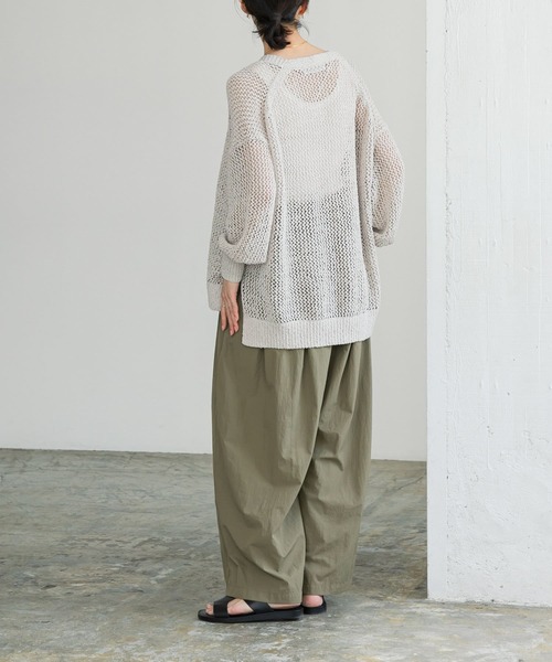 URBAN RESEARCH（アーバンリサーチ）の「透かし柄ガウンカーディガン（カーディガン/ボレロ・レディース・アイボリー/ブラウン/ブルー系その他・FREE）」の10枚目の写真