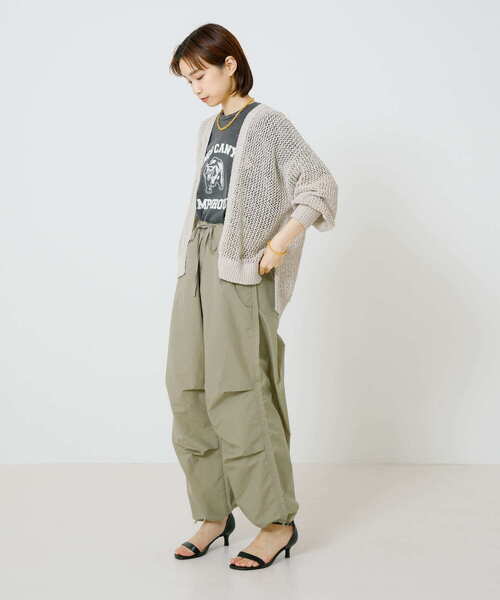 URBAN RESEARCH（アーバンリサーチ）の「透かし柄ガウンカーディガン（カーディガン/ボレロ・レディース・アイボリー/ブラウン/ブルー系その他・FREE）」の13枚目の写真