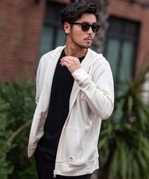 『JEMORGAN LONG JOHNS/ジェーイーモーガンロングジョーンズ』CVCワッフルフルジップ長袖パーカ【+】