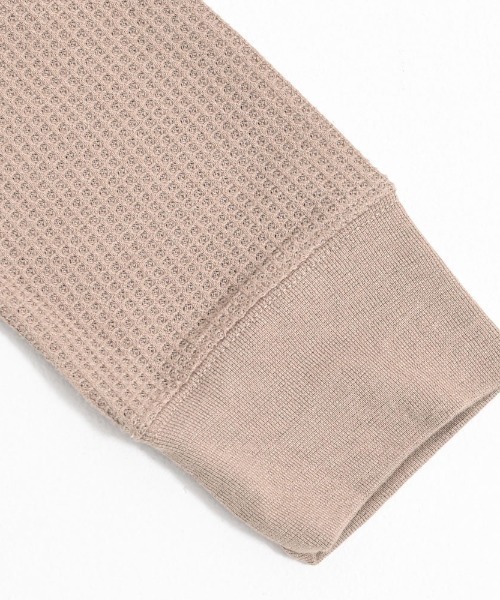 JEMORGAN(ジェーイーモーガン)の「『JEMORGAN LONG JOHNS/ジェーイーモーガンロングジョーンズ』CVCワッフルフルジップ長袖パーカ【+】(パーカー・メンズ・ネイビー/カーキ/ブラック/グレー×サックスブルー/杢グレー/ナチュラル/モカ・XL/L/M)」の12枚目の写真