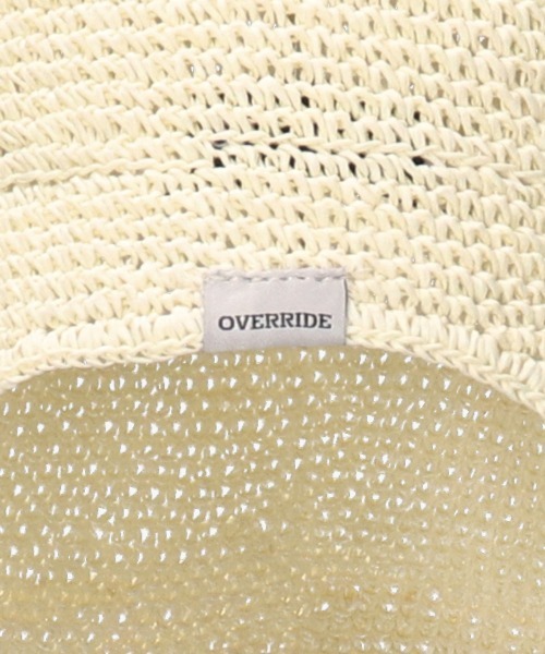 OVERRIDE(オーバーライド)の「OVERRIDE PAPER CROCHET BONNET / オーバーライド(ハット・レディース・ネイビー/ベージュ/アイボリー・58cm)」の18枚目の写真