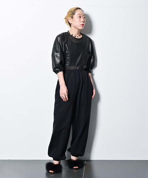 CITYSHOP（シティーショップ）の「CHINTZ SHEER ブラウス（シャツ/ブラウス・レディース・ホワイト/ブラック・FREE）」の7枚目の写真