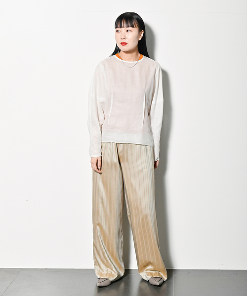 CITYSHOP（シティーショップ）の「CHINTZ SHEER ブラウス（シャツ/ブラウス・レディース・ホワイト/ブラック・FREE）」の12枚目の写真