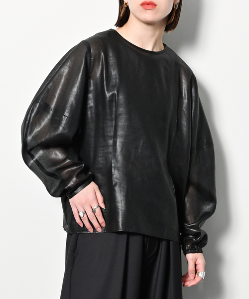 CITYSHOP（シティーショップ）の「CHINTZ SHEER ブラウス（シャツ/ブラウス・レディース・ホワイト/ブラック・FREE）」の13枚目の写真