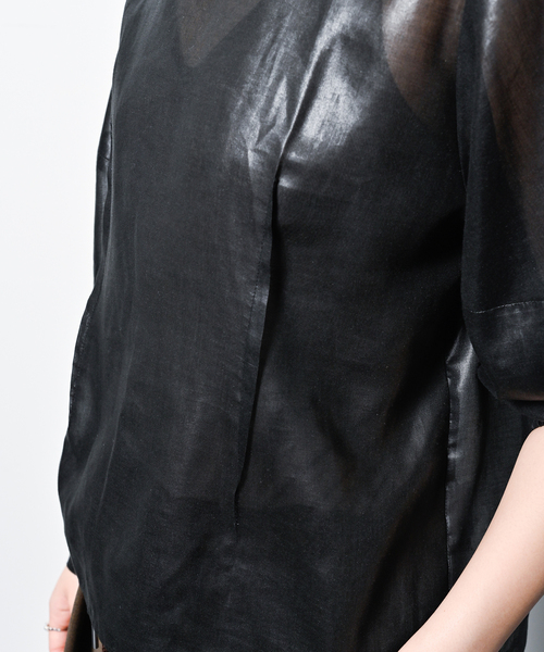 CITYSHOP（シティーショップ）の「CHINTZ SHEER ブラウス（シャツ/ブラウス・レディース・ホワイト/ブラック・FREE）」の15枚目の写真