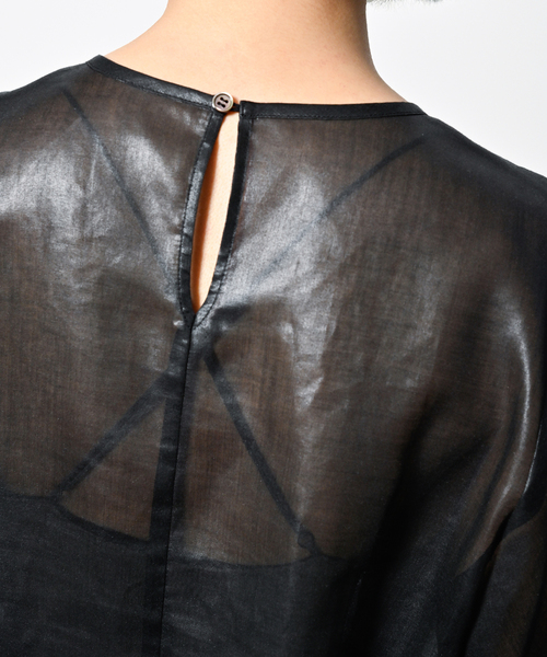 CITYSHOP（シティーショップ）の「CHINTZ SHEER ブラウス（シャツ/ブラウス・レディース・ホワイト/ブラック・FREE）」の16枚目の写真